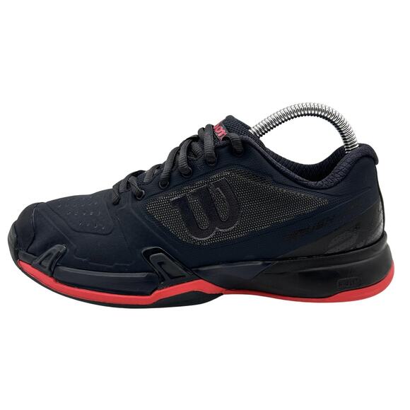 Wilson Tennis Shoes Womens Size 7.5 Navy Red Court Performance Grip WRS325200 - Picture 1 of 9